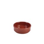 Genware Porcelain Terracotta Round Dish 10cm/ 4