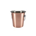 GenWare Copper Plated Wine Bucket With Ring Handles