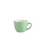 Genware Porcelain Green Bowl Shaped Cup 9cl/ 3oz - Pack of 6