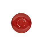 Genware Porcelain Red Saucer 16cm/ 6.25