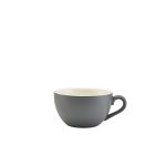 Genware Porcelain Matt Grey Bowl Shaped Cup 17.5cl/ 6oz - Pack of 6