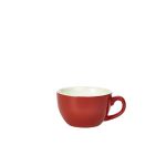 Genware Porcelain Red Bowl Shaped Cup 17.5cl/ 6oz - Pack of 6