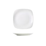 Genware Porcelain Rounded Square Plate 17cm/ 6.5