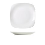 Genware Porcelain Rounded Square Plate 25cm/ 9.75