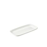 Genware Porcelain Rounded Rectangular Plate 24.5 x 12.5cm/ 9.75 x 5