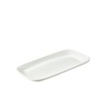 Genware Porcelain Rounded Rectangular Plate 29.5 x 15cm/ 11.5 x 6
