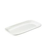 Genware Porcelain Rounded Rectangular Plate 35.5 x 19cm/ 14 x 7.5