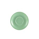 Genware Porcelain Green Saucer 16cm/ 6.25