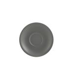 Genware Porcelain Matt Grey Saucer 16cm/ 6.25