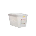 GN Storage Container 1/4 150mm Deep 4.3L - Pack of 6