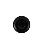 Genware Porcelain Matt Black Saucer 13.5cm/ 5.25