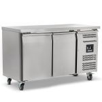 Blizzard 2 Door Slimline 600mm Depth Freezer Counter 228L