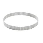 De Buyer Perforated Fluted Stainless Steel Tart Ring