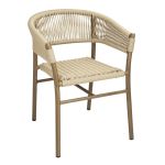 Bolero Florence Natural Rope Twist Wicker Chairs (2 pack)