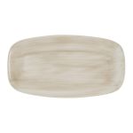 Churchill Stonecast Canvas Natural Chef's Oblong Plates 350x187mm (6 pack)