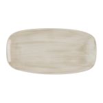 Churchill Stonecast Canvas Natural Chefs Oblong Plates 288x152mm(12 pack)