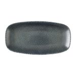 Churchill Studio Prints Astro Metallic Blue Chefs Oblong Plates 280x 152mm (12 Pack)