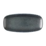 Churchill Studio Prints Astro Metallic Blue Chefs Oblong Plates 270x 127mm (12 Pack)