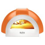 DeliVita Pro Dual Fuel Pizza Oven Orange Blaze+ Chimney