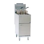 Pitco Single Tank Twin Basket Free Standing Gas Fryer CE-35CS