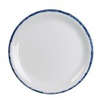 Steelite Blue Dapple Coupe Plates 203mm (12 Pack)
