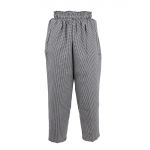 Chef Works Essential Baggy Pants Small Black Check