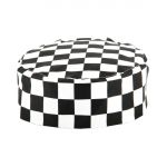 Whites Chefs Skull Cap Big Black and White Check