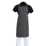 Whites Bib Apron Black/White Butchers Stripe