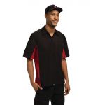 Chef Works Unisex Contrast Shirt Black and Red