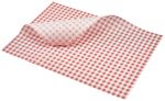 Red Gingham Design Greaseproof Paper 35cm x 25cm