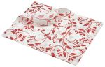 Red Floral Print Design Greaseproof Paper 25cm x 20cm