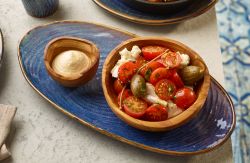 GenWare Olive Wood Rustic Dip Pot 5cl/ 1.75oz - Pack of 12