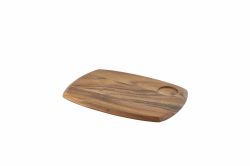 Genware Acacia Wood Serving Board 36 x 25.5 x 2cm
