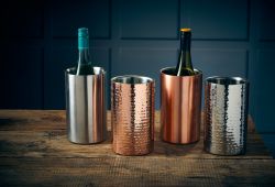 GenWare Hammered Copper Plated Wine Cooler