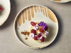 Roko Porcelain Sand Presentation Plate 21cm - Pack of 4