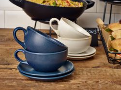 Antigo Stoneware Denim Saucer 15cm - Pack of 6
