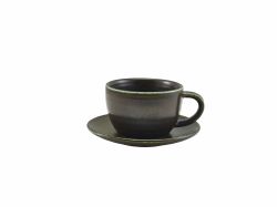 Terra Porcelain Black Saucer 14.5cm - Pack of 6