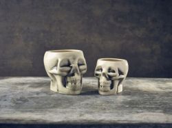 Genware White Skull Tiki Mug 40cl/ 14oz - Pack of 6