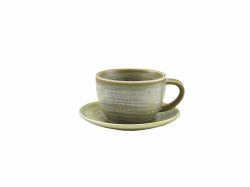 Terra Porcelain Matt Grey Saucer 14.5cm - Pack of 6