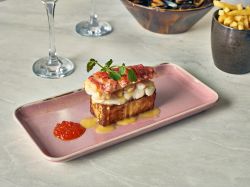 Terra Porcelain Rose Narrow Rectangular Platter 27 x 12.5cm - Pack of 6