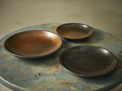 Terra Porcelain Rustic Copper Deep Coupe Plate 28cm - Pack of 3