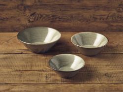 Terra Porcelain Grey Conical Bowl 19.5cm - Pack of 6