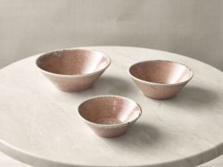 Terra Porcelain Rose Conical Bowl 19.5cm - Pack of 6