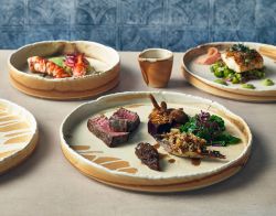 Roko Porcelain Sand Presentation Plate 28cm - Pack of 4