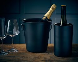 GenWare Metallic Black Wine Cooler