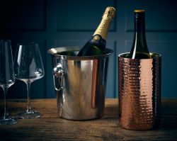 GenWare Hammered Copper Plated Wine Cooler