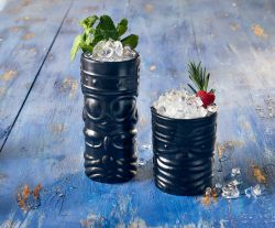 Genware Cast Iron Effect Tiki Mug 36cl/ 12.75oz - Pack of 4
