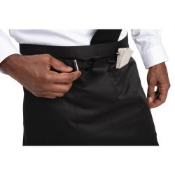 Whites Waist Apron Polycotton Black