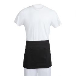 Whites Waist Apron Polycotton Black