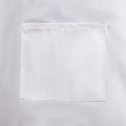 Whites Bistro Apron Polycotton White with Pocket